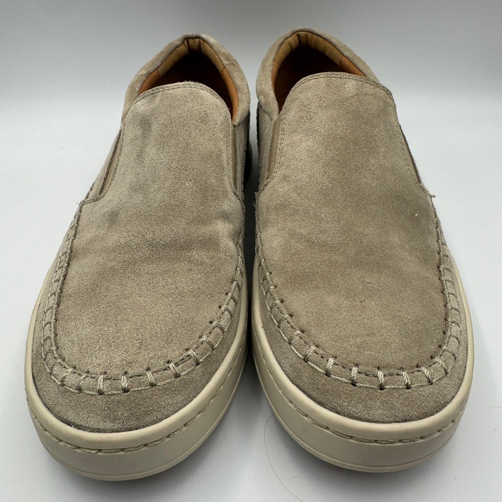 Align Mens AL0006908 Light Grey‎ Suede Slip On Loafers Shoes Size 11M